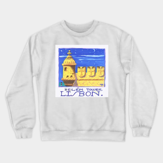 Belém tower Crewneck Sweatshirt by terezadelpilar